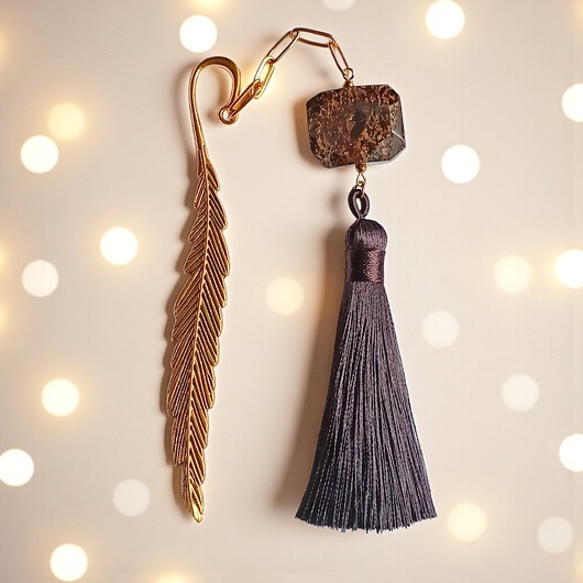 zakładki do książek Zakładka PREMIUM : bronzyt : kamień dobrych zmian i ochrony