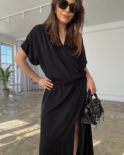 bluzki kimonowe damskie Bluzka kimono Wild black