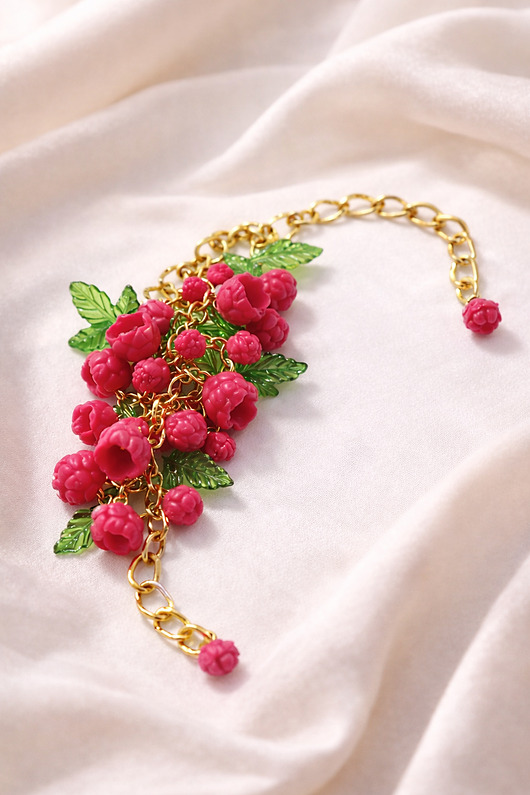 bransoletki - inne Bransoletka Malinowy Ogród 