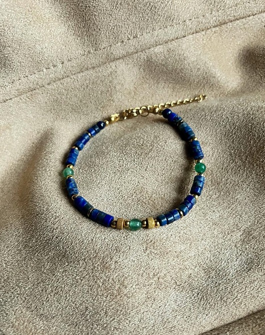 bransoletki z kamieni naturalnych Bransoletka Głębia Lapis Jaspis