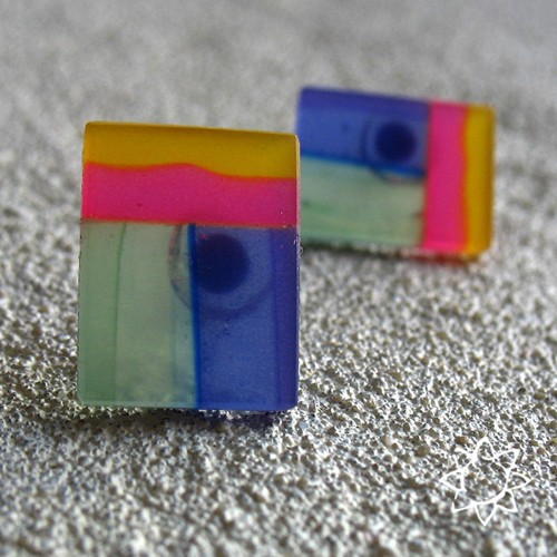 ECO MOSAIC- kolczyki z recyklingu KOS jewellery