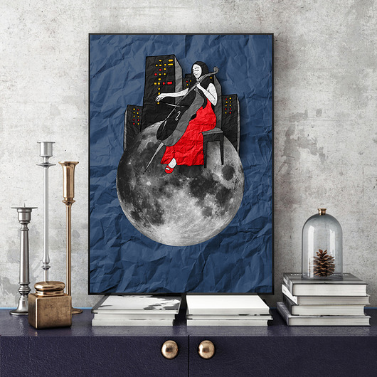 Art print a4 Parallel World