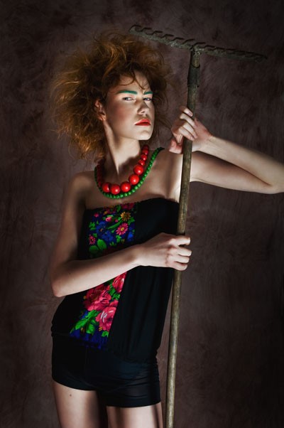 Bluzka-tuba w stylu folk rozm. S/M Kasia Miciak design