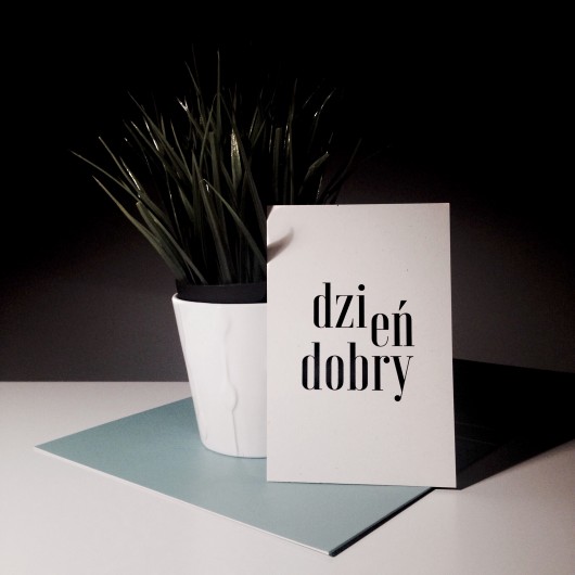 Kartka DZIEŃ DOBRY beleco
