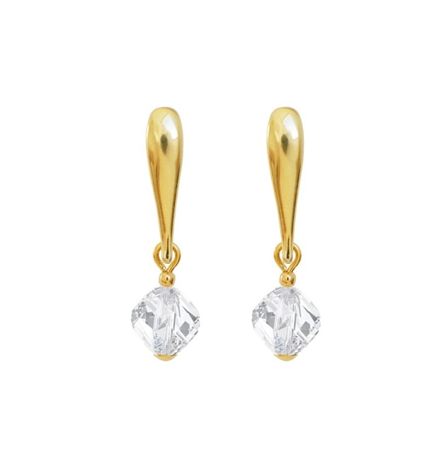 kolczyki z kamieniami Długie kolczyki z kryształem Swarovski