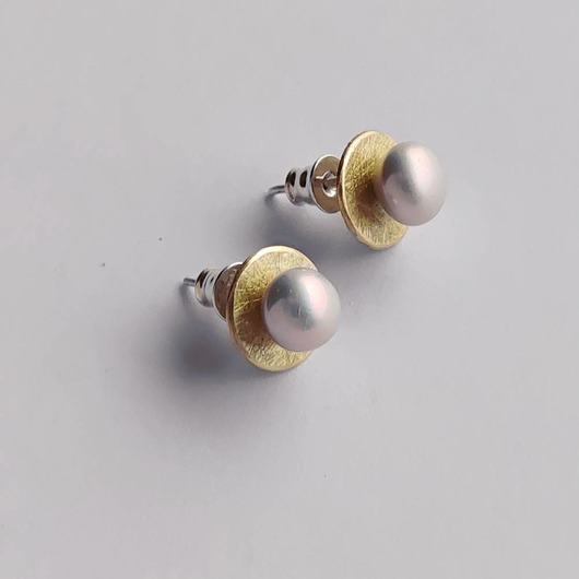 kolczyki z kamieniami Kolczyki OKRĄG