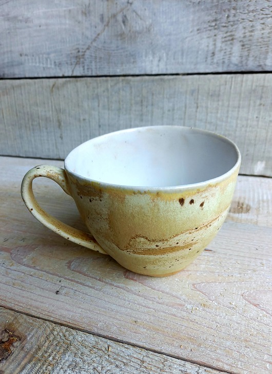 Duża ceramiczna filiżanka kamionkowa ceramiKaMDeka