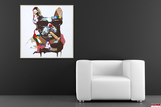 Obraz olejny dekoracyjny Bulldog The Boss PopArt Home Design