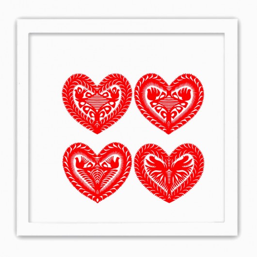 great little HEARTS (cutouts from Kurpie Region) na ludowo