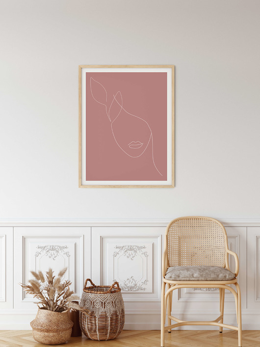 Plakat abstrakcyjny One line no. 3 myscandi
