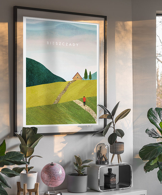 plakaty Bieszczady - na szlaku - plakat fine art