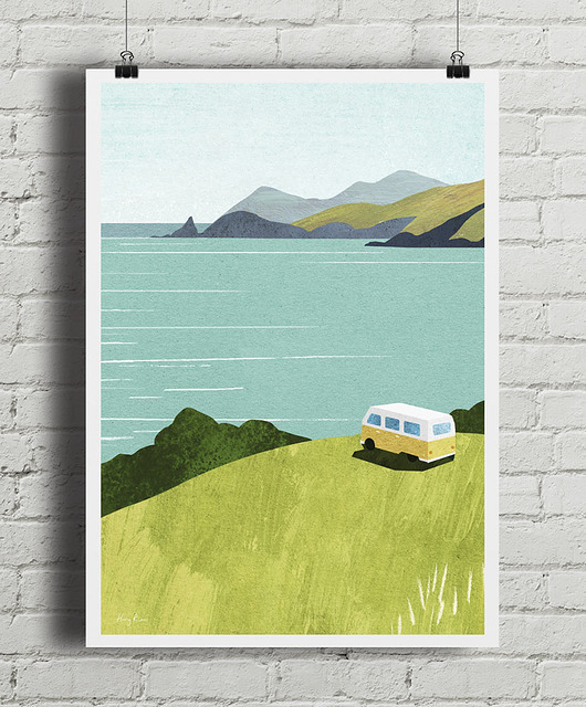 plakaty Plakat Podróże kamperem