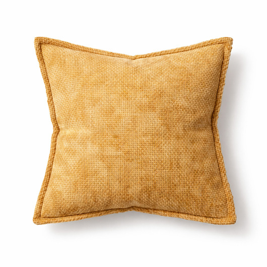 poduszki gładkie Szenilowa poszewka dekoracyjna  - miodowa