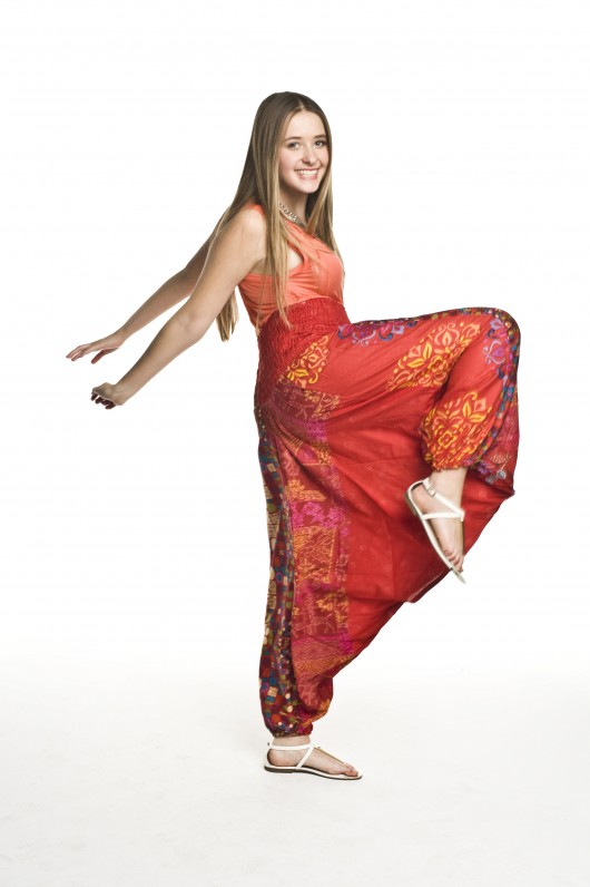 Alladynki Szarawary Happy Pants - czerwone