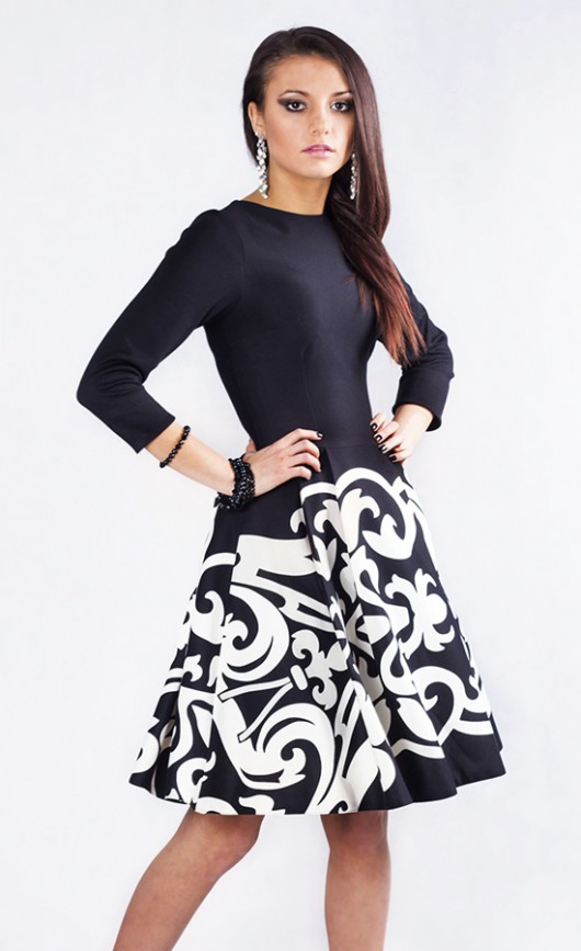 sukienki midi damskie Sukienka ZUZA MIDI Arabeska