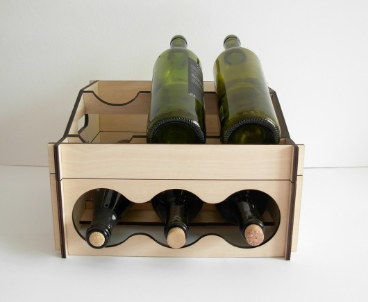 Modułowy stojak na wino (2 poziomy) wINNEmeble