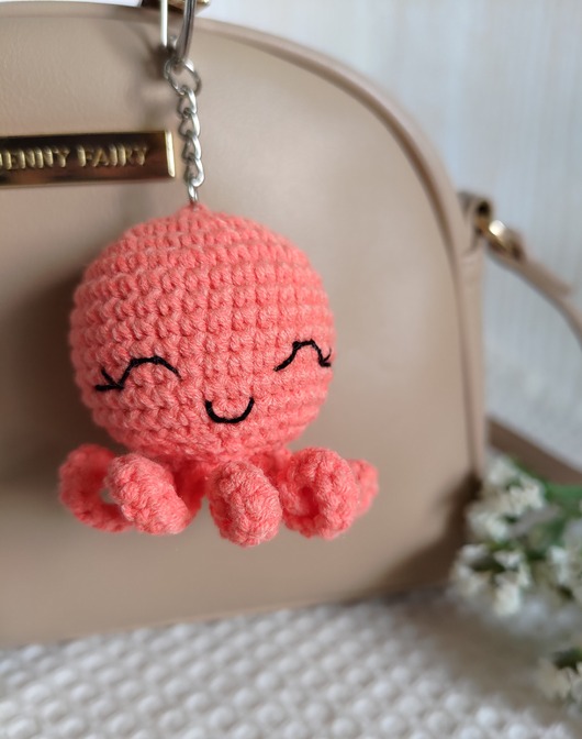 breloki Brelok ośmiornica, Brelok do kluczy, Brelok na prezent, Brelok dla dziecka