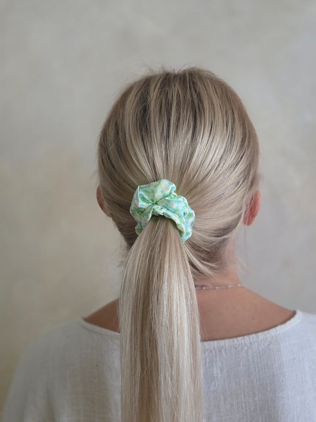 gumki do włosów Gumka jedwabna, scrunchie, daisy MINI
