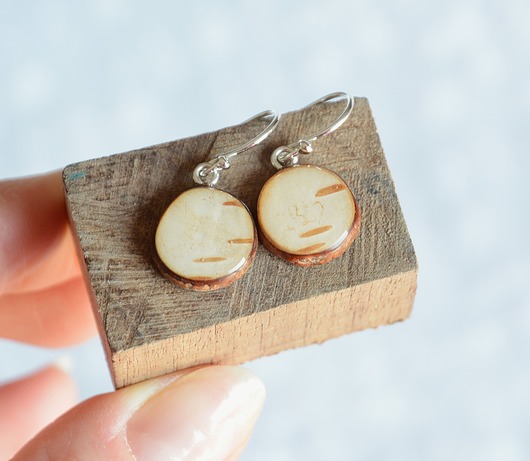 "Brzózka" - naturalne kolczyki z drewna MyPieceOfWood