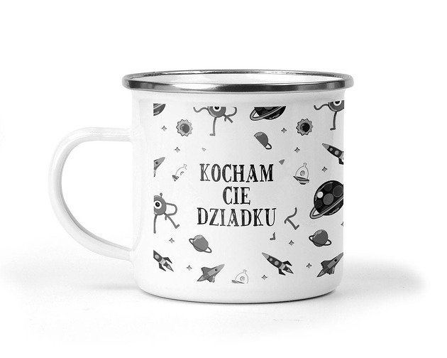 kubki Kubek metalowy dla dziadka na dzień dziadka 6