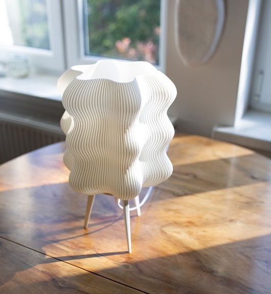 lampy stołowe Lampa drukowana 3D w stylu dopamine decor