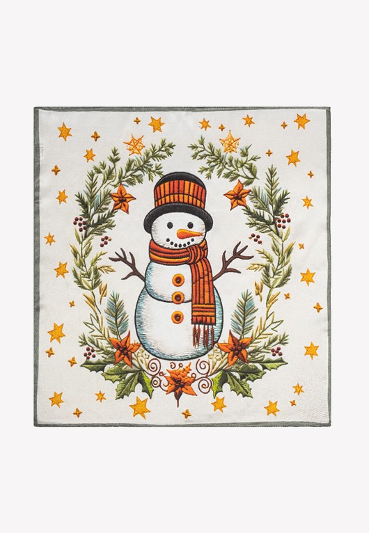 apaszki Mała apaszka jedwabna świąteczna 53 cm x 53 cm