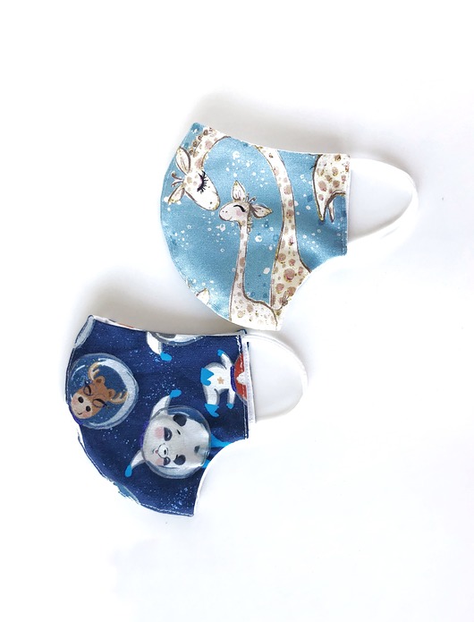 Maseczka DZIECIĘCA Giraffe In Space, 2 szt. Erliberdi