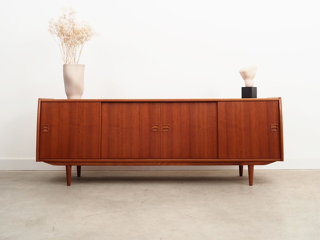 komody i szafki Sideboard tekowy, duński design, lata 70,  Aerthoj Jensen & Molholm Herning