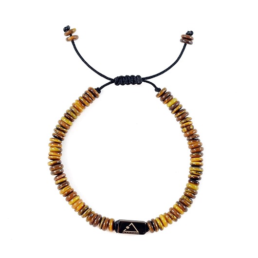 biżuteria męska Męska bransoletka z kamieniem odwagi