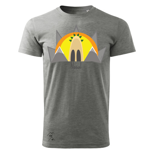 t-shirty męskie Nosal grafika by Szymon Rabiasz grey men