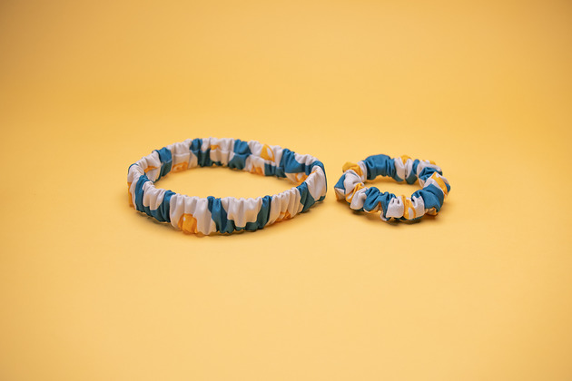 opaski do włosów Zestaw pielęgnacyjny - opaska i gumka olejówka