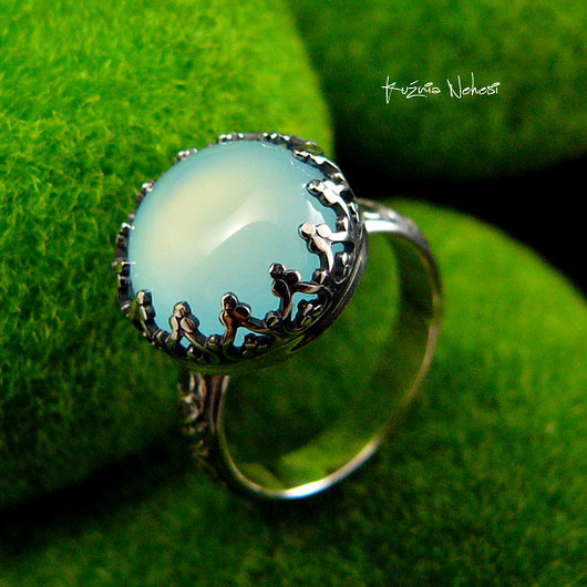 pierścionki srebrne Pierścień Elf Serenity - Srebro Agat