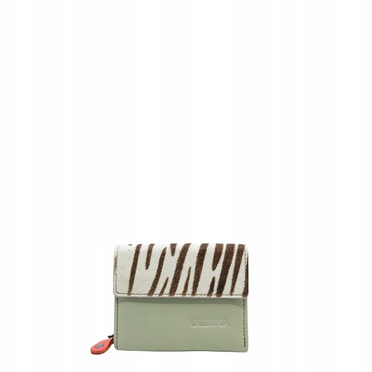 portfele damskie Portfel damski skórzany miejsce na bilon zdjęcie przegródki OLIVKA