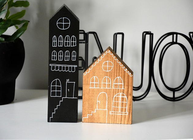2 domki z okienkiem Wooden Love