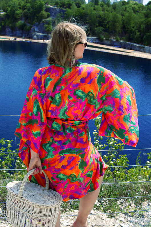 stroje kąpielowe i kostiumy kąpielowe damskie Kimono na plażę Playa