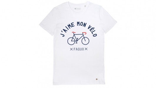 T-shirt j'aime moi velo Faguo