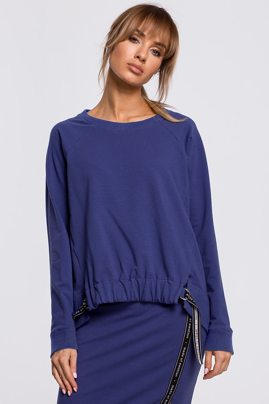 Bluza z lampasami - indygo(M-492) MOE
