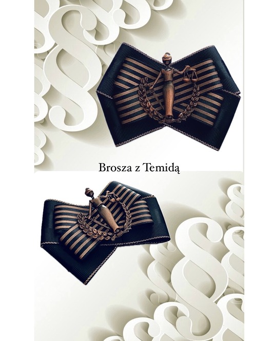 broszki Brosza dla Prawnika z Temidą  New