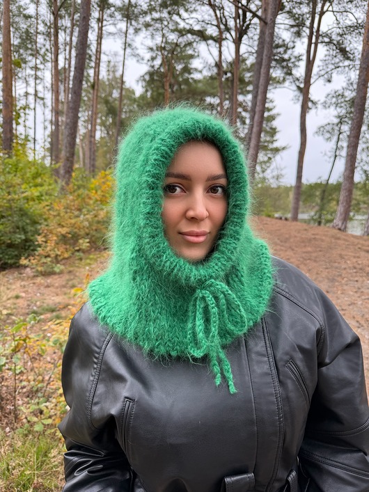 czapki damskie Szmaragdowa balaclava
