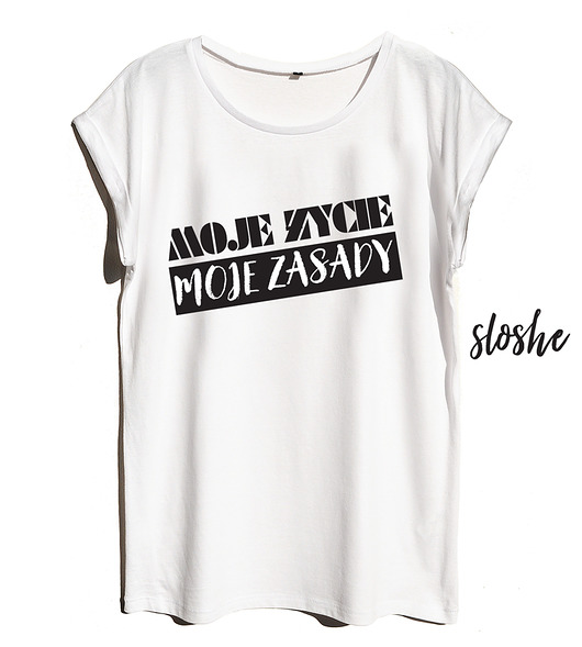 Moje życie moje zasady, t-shirt Sowia Aleja