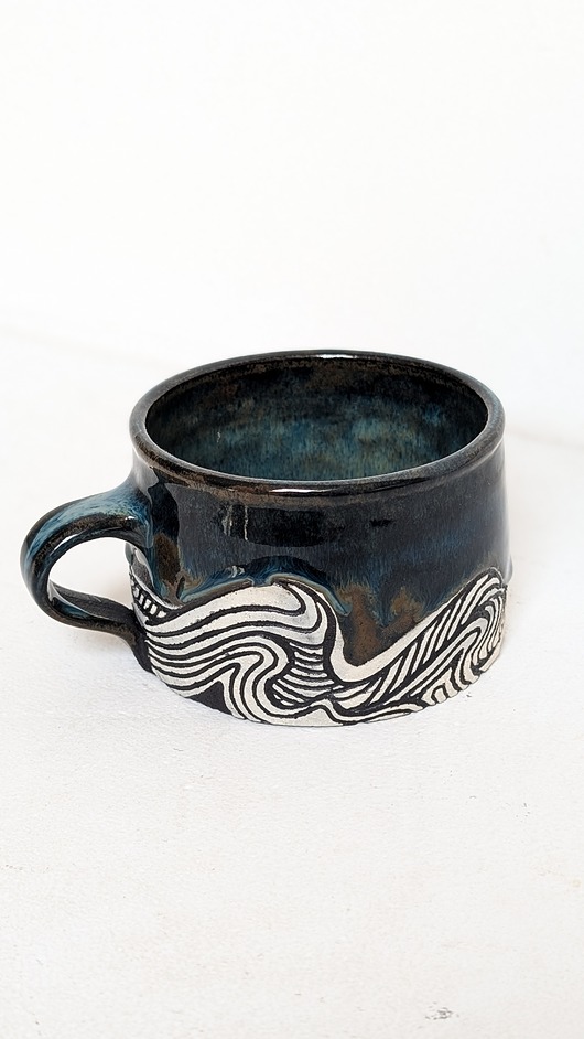 kubki Kubek ceramiczny "Fale"