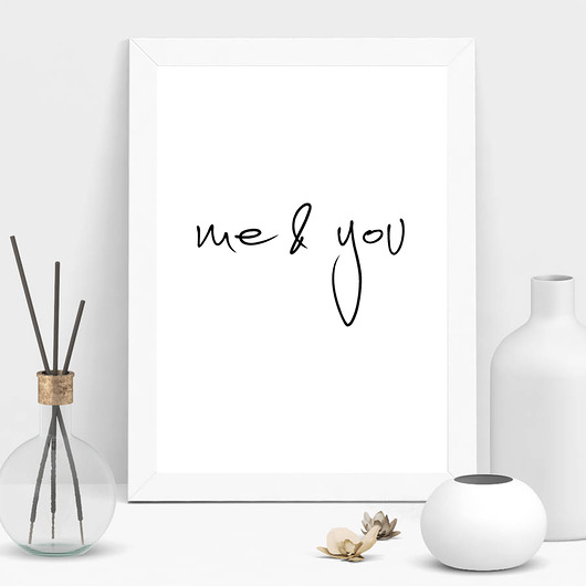 plakat A4 me & you MUKI design