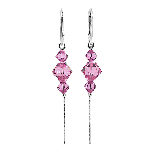 kolczyki swarovski Kolczyki srebro + kryształy Swarovski