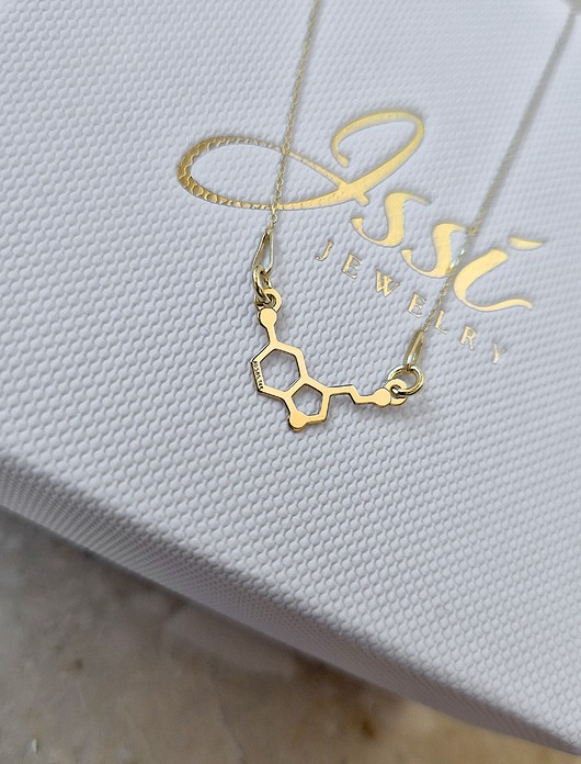 złote naszyjniki SEROTONINA - naszyjnik złoto 585