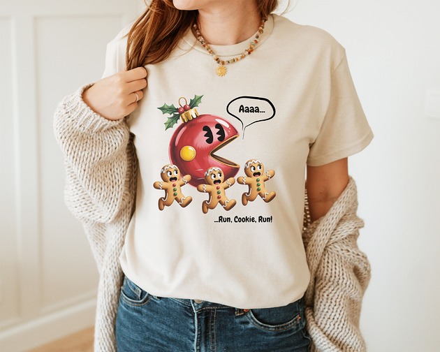 t-shirt damskie Koszulka  z nadrukiem  RUN COOKIE RUN