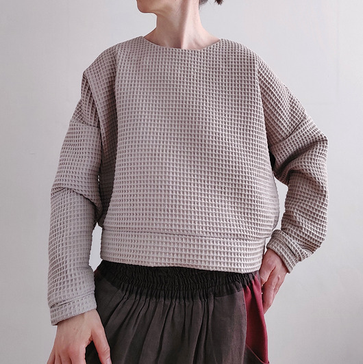 bluza bez kaptura damska Bluza "WAFFEL" 100% bawełna