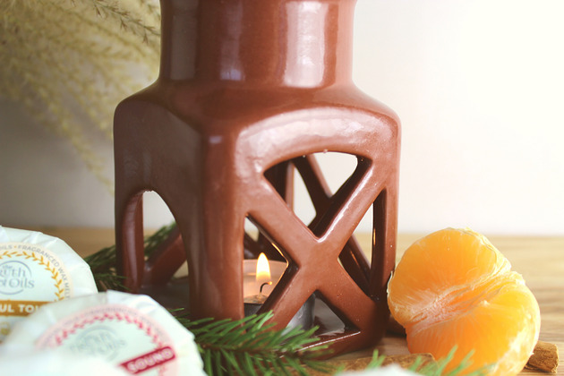 dla domu Zestaw z 5 woskami - kominek do aromaterapii