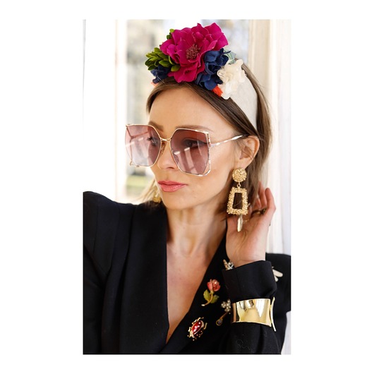 opaski do włosów Opaska z kwiatami