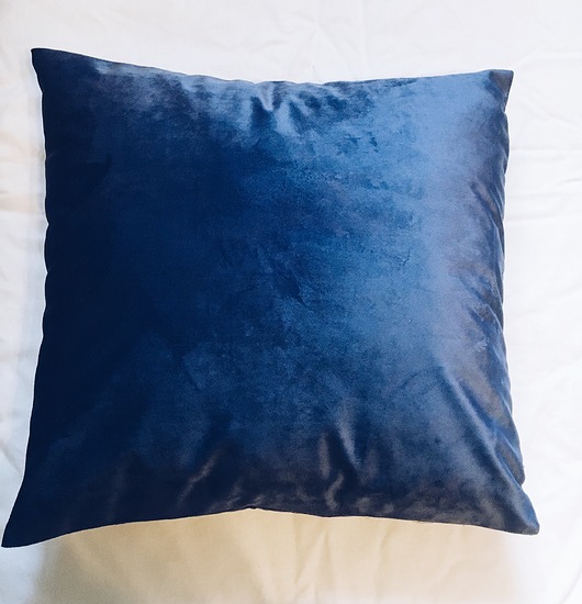 Poduszka 45X45 CM Velvet Navu Blue Studio Dekor