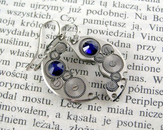 Mechaniczne kolczyki 284 Zegarynki